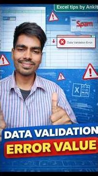 Excel short tricks data validation find error value#excel #shorts #viral #trending #ytshorts #latest