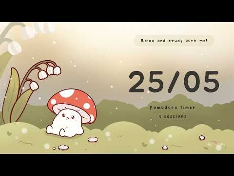 🌾 25/5 Deep Pomodoro Focus timer | 2 Hours Focus | Retro + Jazz Lofi | ADHD Focus 🎧📚