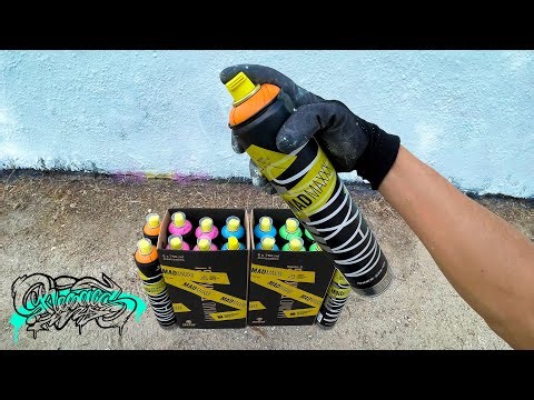 🔥 Testing The New COLORS Of MTN MADMAXXX Spray Paint 🔥 [ Graffiti Tool ] - RESAKS
