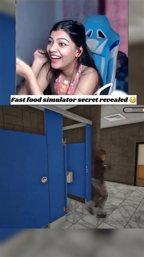 I discovered a dark secret in Fast food simulator 😳 #horrorgames #helaaverse #pcgames