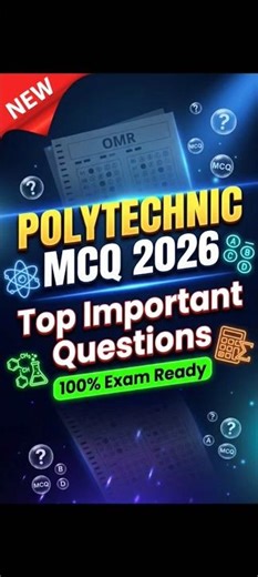 🎯 polytechnic mcq #trending #viral #exam #polytechnic #shorts
