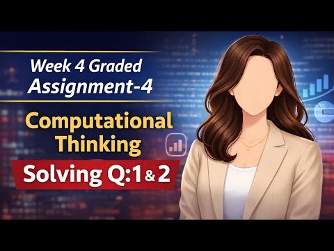 Week 4 graded assignment-4(Q:1&2)|computational Thinking| IIT Madras| BS in ds