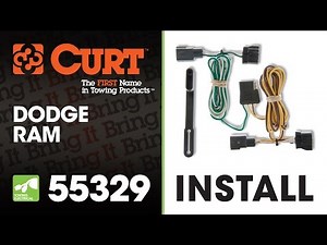 Trailer Wiring Install: CURT 55329 on Dodge Ram