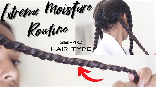 Ultimate moisture routine for natural hair growth & length with demonstration