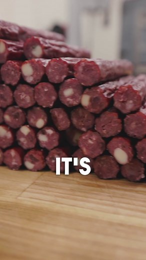 DIY Cajun Venison Sticks 🦌 Kit is available on our website: beardedbutchers.com #fyp #foryou #viral #video #butchering #deer #venison #deersticks #meat #smokies #thebeardedbutchers #smoker