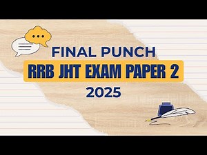 RRB TRANSLATORS EXAM PAPER 2 FINAL PUNCH