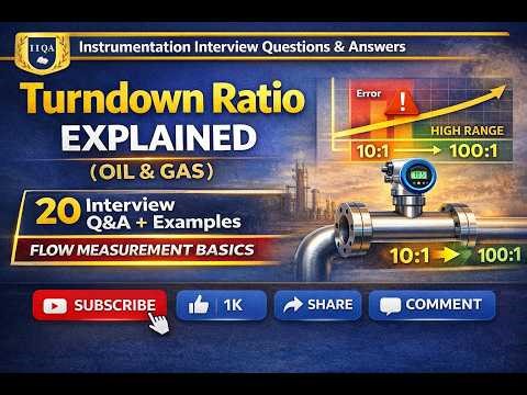 Turndown Ratio Explained (Oil & Gas) | 20 Interview Q&A + Examples | Flow Measurement Basics #IIQA