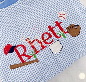 Build Your Own Baseball Mini Set of 6 Fill Stitch Machine Embroidery Design - Etsy