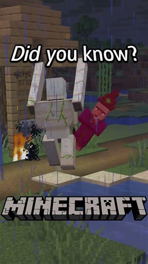 Did You know? #8 Villagers convert to Witches #minecraft #didyouknow