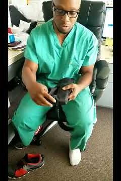 Flat Foot (Posterior TIbial Tendon Dysfunction) aircast brace for the foot and ankle