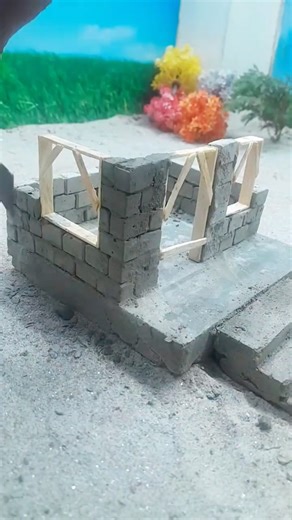 DIY Mini Brick House Construction | Tiny Home Build | MINI Build #construction #diy #miniature