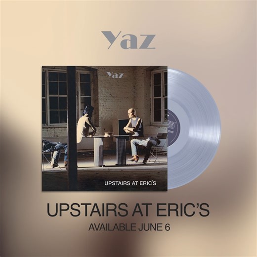 Yaz’s UPSTAIRS AT ERIC’S—the groundbreaking 1982 debut featuring ‘Don’t Go,’ ‘Only You,’ and ‘Situation’—arrives on crystal clear vinyl on June 6th. Pre-order now! https://recordstoreday.com/UPC/603497815586 #vinyl #synthpop | RHINO