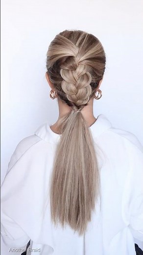 How to fake a French Braid #hairstyles #hairtutorial