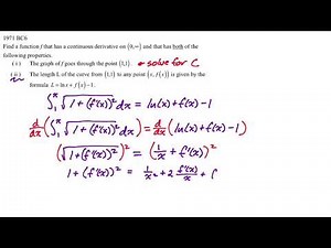 AP Calculus BC FRQ Practice (Arc Length)