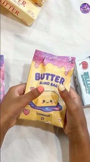 DIY Paper Squishy, asmr, Kawaii Butter Blind Bag