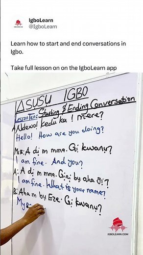 Learn Igbo Conversation for Beginners | Greetings & Introductions