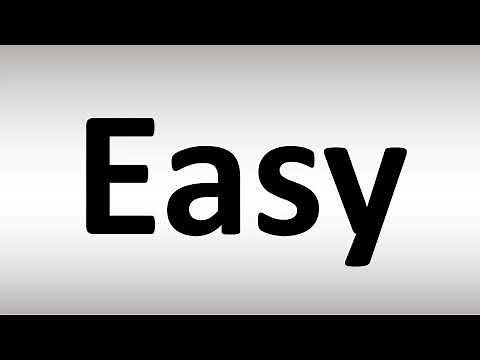 How to Pronounce Easy