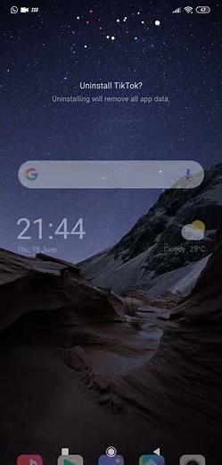 How to UnInstall TikTok || android ||