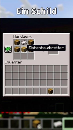 The fastest recipe for a shield | Younonk #minecraft