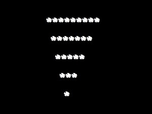 C++ Program to Print Invert Full Pyramid Using *