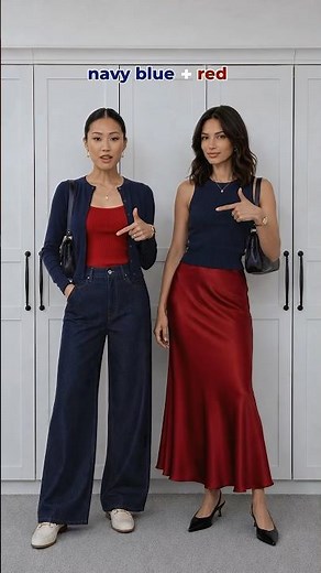 NAVY BLUE color guide 🎨 | Save them all & subscribe for more #styling