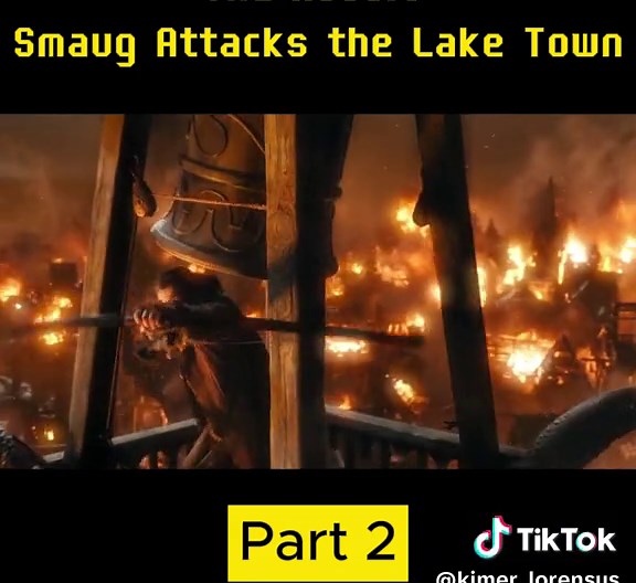 The Hobbit (2013) - Smaug Attacks the Lake Town - Only Action Part 2