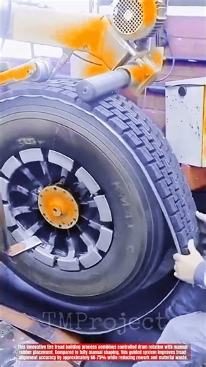 Innovative Tire Tread Building Process : Best Precision Rubber Layer Assembly