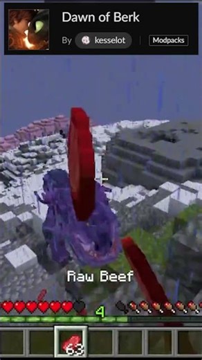 WHY SO MAD | Dawn of Berk [Book of Dragons] #minecraft #minecraftmodpack #httyd #shorts