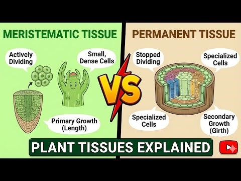 DIFFERENCE BETWEEN MERISTEMATIC AND PERMANENT TISSUE
