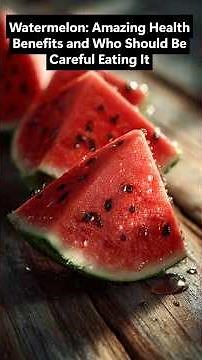 Watermelon : Amazing Health Benefits and Who Should Be Careful Eating It #shorts