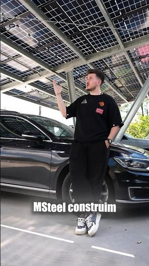 Construim carporturi metalice cu panouri fotovoltaice #msteel