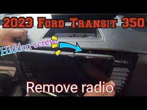 2023 Ford Transit 350 How to remove the radio step by step