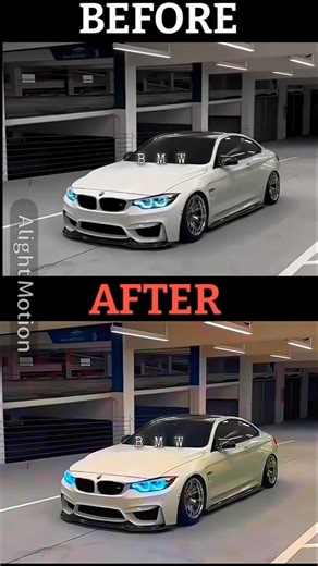 BMW Before vs After Edit 🔥 #bmw #shorts