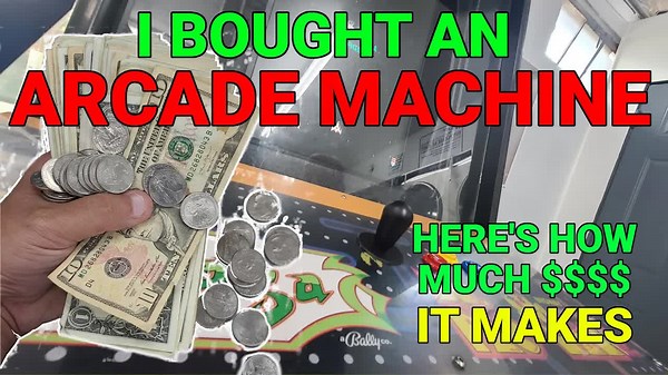 I Got An ARCADE MACHINE, How Much $$ Does It Make?