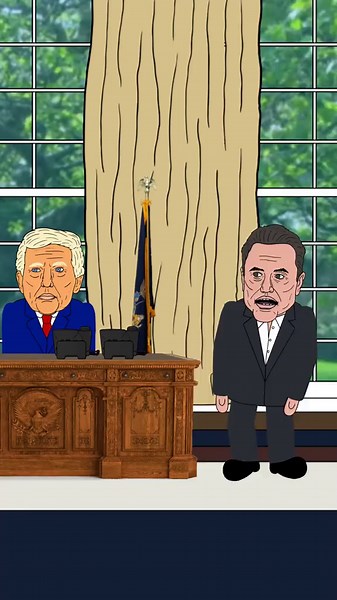 Donald Trump and Elon Musk: Animated Comedy Sketch