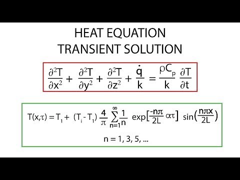 Heat Transfer L14 p2 - Heat Equation Transient Solution