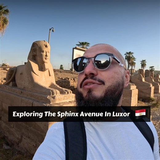 30K views · 1.1K reactions | Exploring The Sphinx Avenue In Luxor, Egypt  #Travel #Egypt | Davud Akhundzada | Facebook