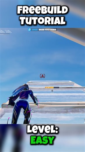 Freebuild Tutorial | Level Easy #fortnite #easy #tutorial #learn | free build fortnite
