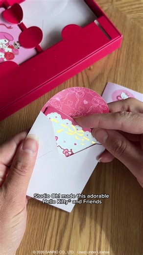 Valentine's Day Mini Note Card Set featuring Hello Kitty