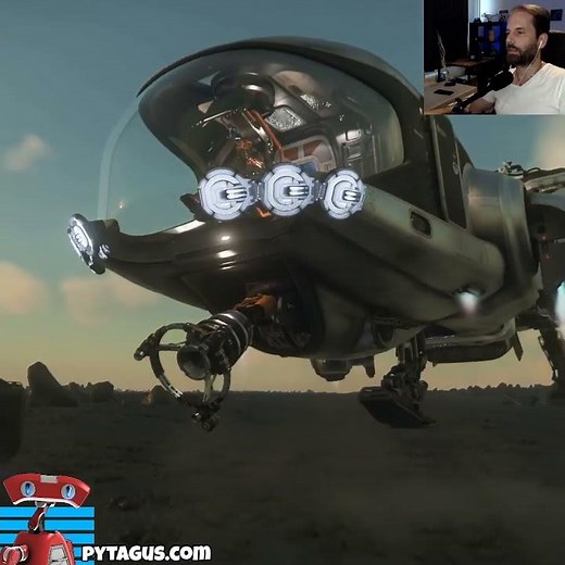 Trop cool l'animation du déploiement de la tête de minage sur le Prospector 🤩