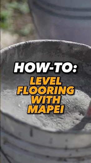 HOW-TO: 🔨Level your subfloor with Mapei's Self Level for a perfect finish! #diy