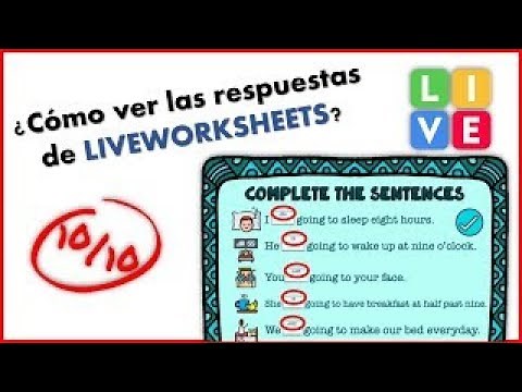 Como obtener respuestas en liveworksheets
