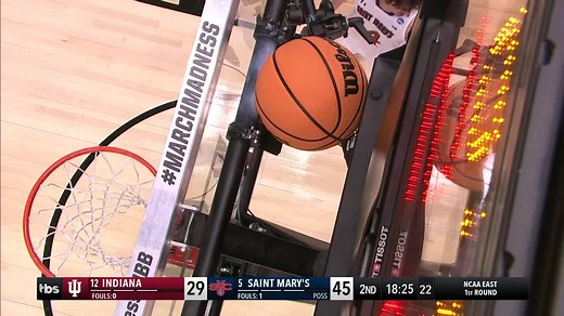 🗣 “SHE’S GOT IT! WHAT A PLAY!” The cheerleader saves the day 😂👏 #MarchMadness | March Madness Men's Basketball
