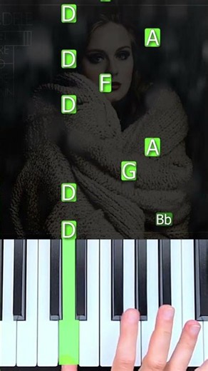 Adele - Set Fire To The Rain Intro (piano tutorial) #shorts