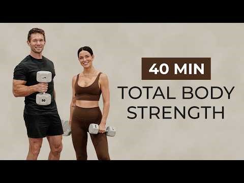 40 Min FULL BODY Dumbbell Strength Workout | Beginner to Intermediate