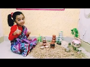 Healthy recipe - Ragi malt miniature real cooking by 4 years old #miniature#kids#cooking