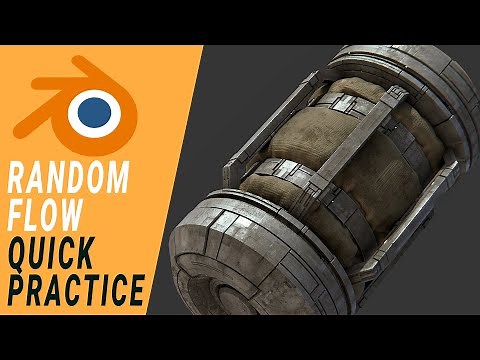 Quick Practice In Blender Using Random Flow! #b3d