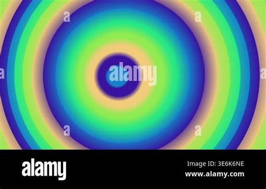 abstract background of colorful concentric circles, vibrant gradient Stock Video Footage - Alamy