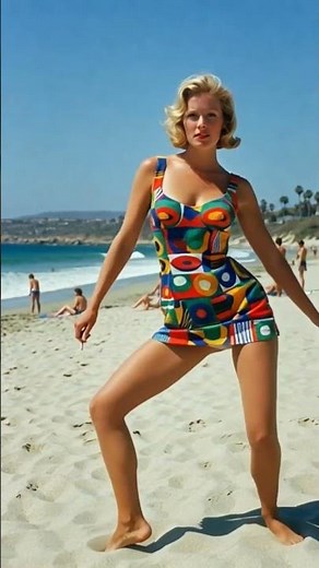 Amazing dance on the beach in 1965