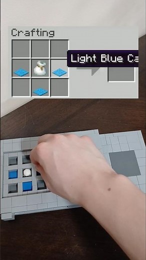 Crafting A 501st Jet Trooper Helmet Out Of Lego #minecraft #starwars #lego #minecraftlego